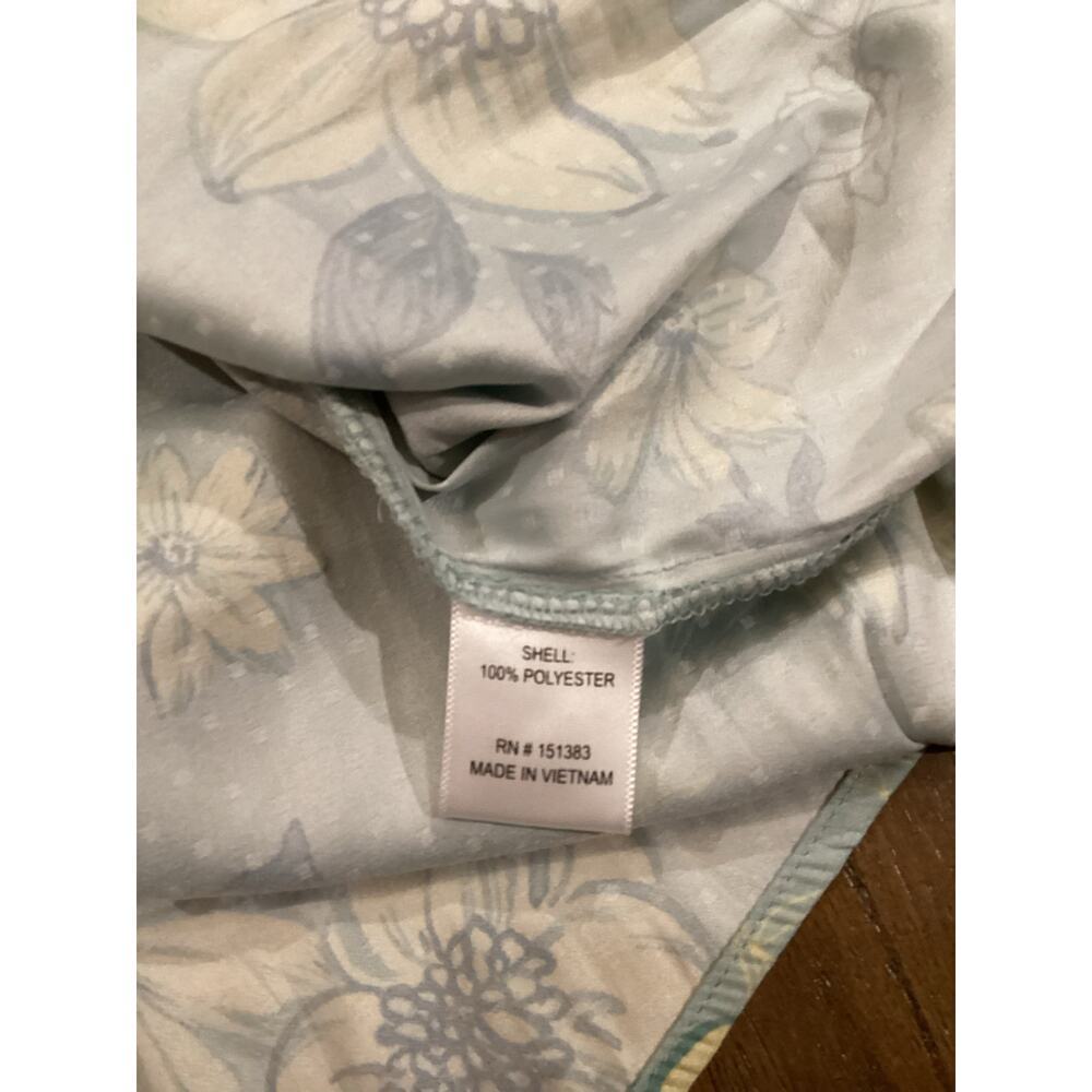 Current Air Sleeveless A Line Floral V Neck Smocked Waist knee length Dress M - Picture 5 of 8